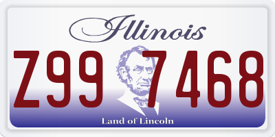IL license plate Z997468