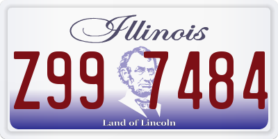 IL license plate Z997484