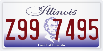 IL license plate Z997495