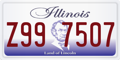 IL license plate Z997507