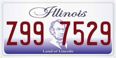 IL license plate Z997529