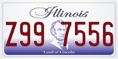 IL license plate Z997556