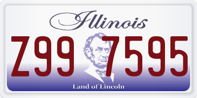 IL license plate Z997595