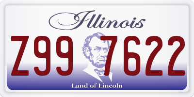 IL license plate Z997622