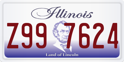 IL license plate Z997624