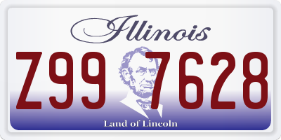 IL license plate Z997628