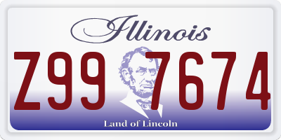 IL license plate Z997674