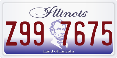 IL license plate Z997675