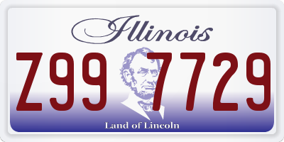 IL license plate Z997729