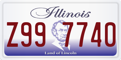 IL license plate Z997740