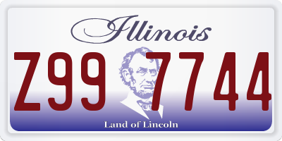 IL license plate Z997744