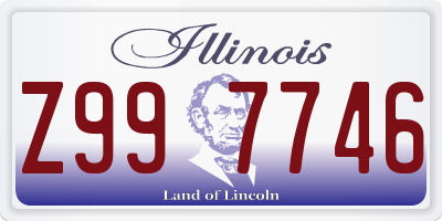 IL license plate Z997746