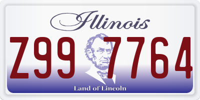 IL license plate Z997764