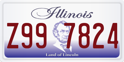 IL license plate Z997824