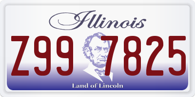 IL license plate Z997825