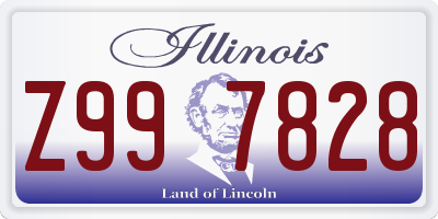 IL license plate Z997828