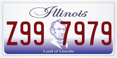 IL license plate Z997979