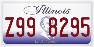 IL license plate Z998295