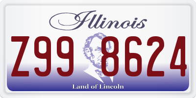 IL license plate Z998624