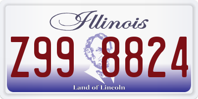 IL license plate Z998824