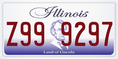 IL license plate Z999297