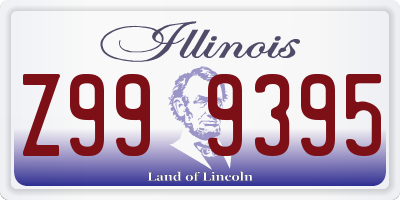 IL license plate Z999395