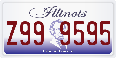 IL license plate Z999595