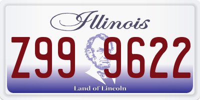 IL license plate Z999622