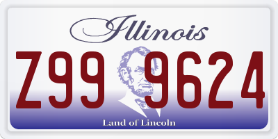 IL license plate Z999624