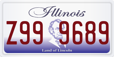 IL license plate Z999689