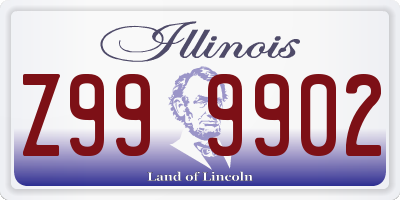 IL license plate Z999902