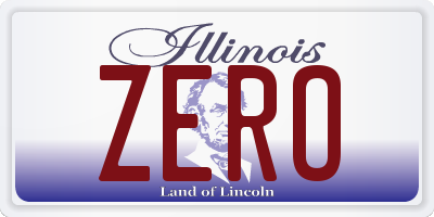 IL license plate ZERO