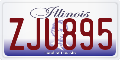 IL license plate ZJU895