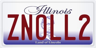 IL license plate ZNOLL2