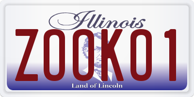 IL license plate ZOOKO1