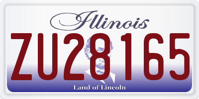 IL license plate ZU28165