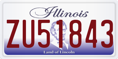 IL license plate ZU51843