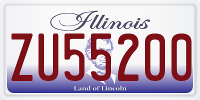 IL license plate ZU55200