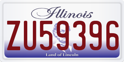 IL license plate ZU59396