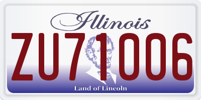 IL license plate ZU71006