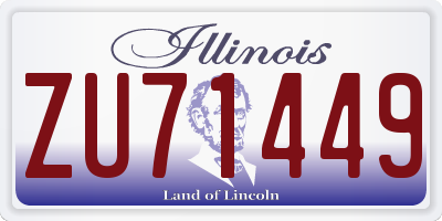 IL license plate ZU71449