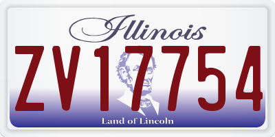 IL license plate ZV17754