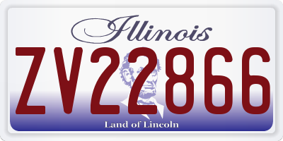 IL license plate ZV22866