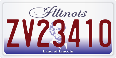 IL license plate ZV23410