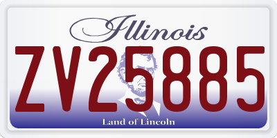 IL license plate ZV25885