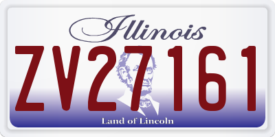 IL license plate ZV27161