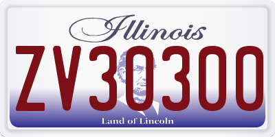 IL license plate ZV30300