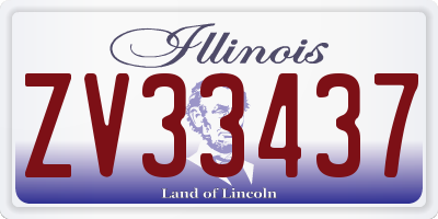 IL license plate ZV33437