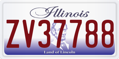 IL license plate ZV37788