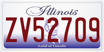 IL license plate ZV52709